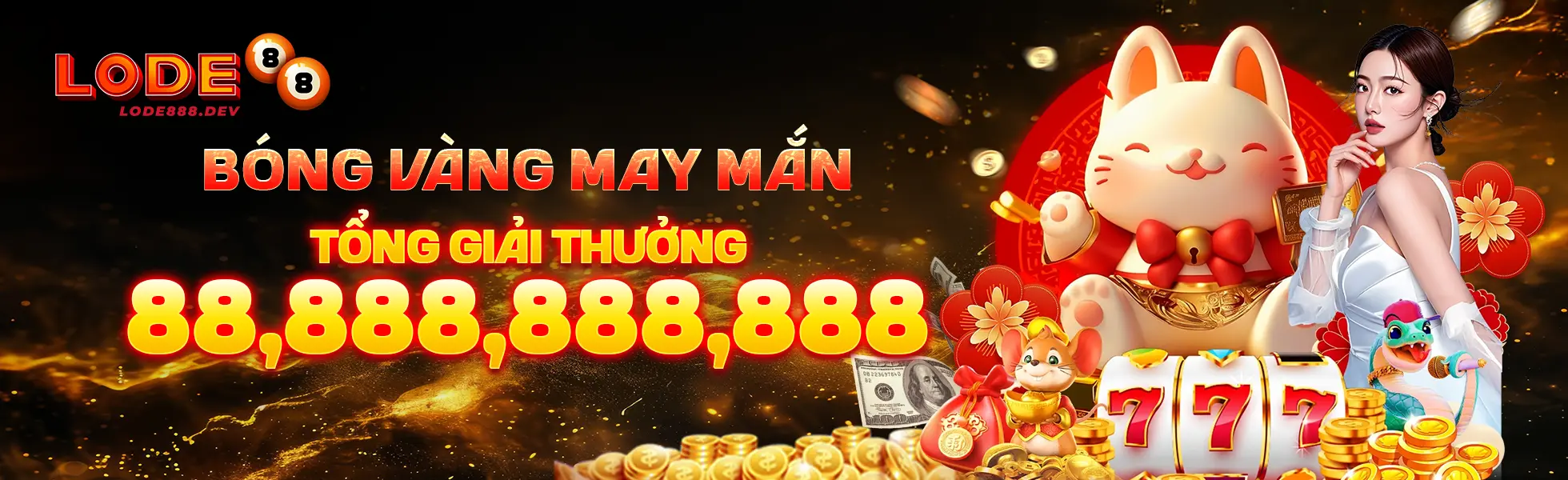 bóng vàng may mắn lode88