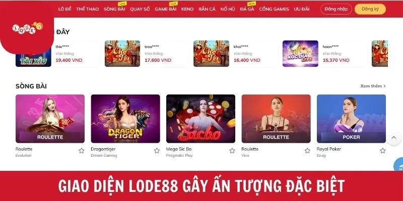 đăng nhập lode88